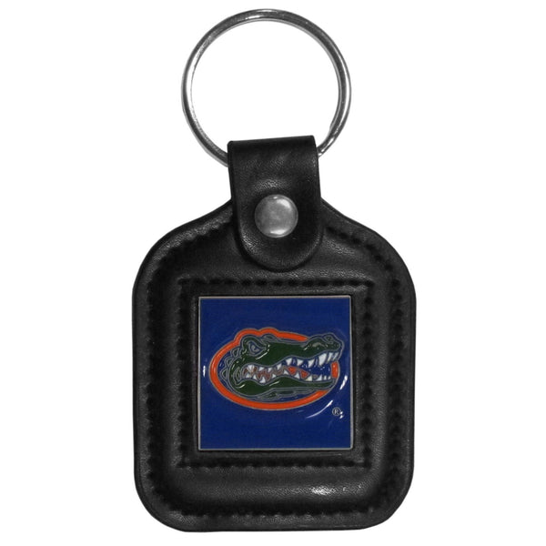 NCAA - Florida Gators Square Leatherette Key Chain-Key Chains,Leatherette Key Chains,College Leatherette Key Chains-JadeMoghul Inc.