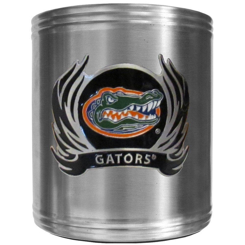 NCAA - Florida Gators Steel Can Cooler Flame Emblem-Beverage Ware,Can Coolers,College Can Coolers-JadeMoghul Inc.