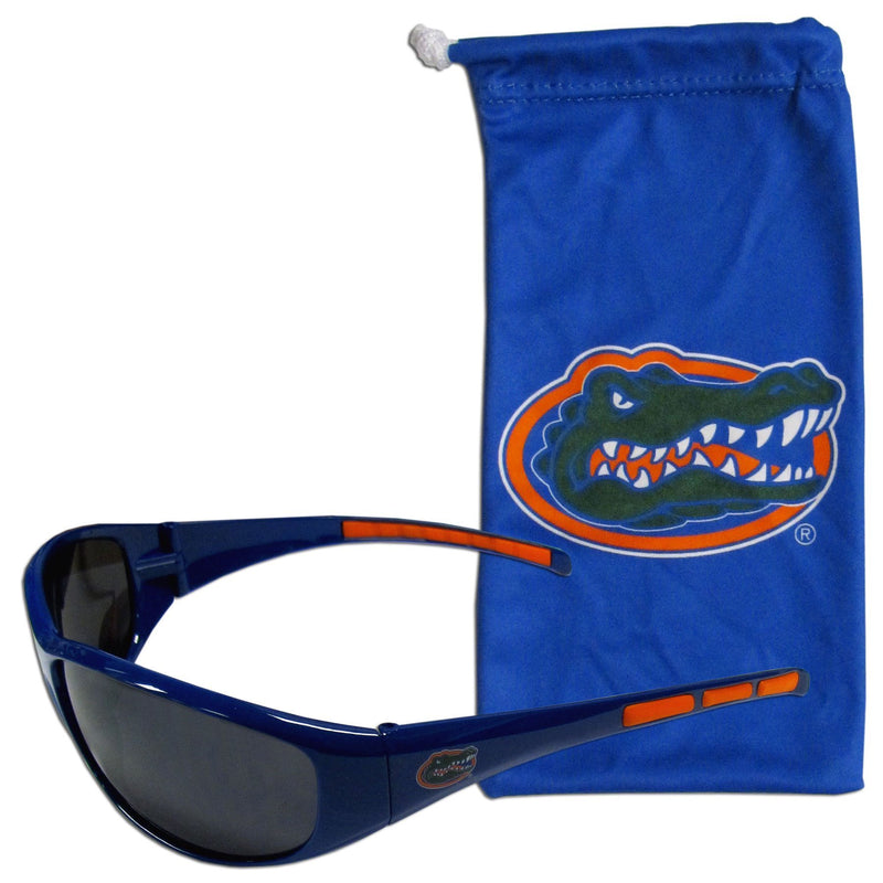 NCAA - Florida Gators Sunglass and Bag Set-Sunglasses, Eyewear & Accessories,Sunglass and Accessory Sets,Sunglass and Bag Sets,College Sunglass and Bag Sets-JadeMoghul Inc.