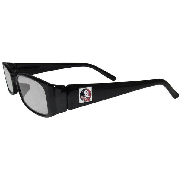 NCAA - Florida St. Seminoles Black Reading Glasses +1.50-Sunglasses, Eyewear & Accessories,Reading Glasses,Black Frames, Power 1.50,College Power 1.50-JadeMoghul Inc.