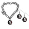 NCAA - Florida St. Seminoles Chain Bracelet and Dangle Earring Set-Jewelry & Accessories,College Jewelry,Florida St. Seminoles Jewelry-JadeMoghul Inc.