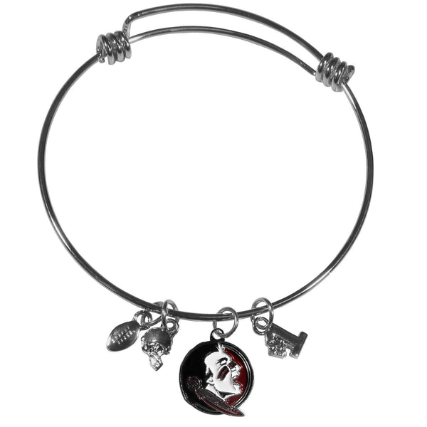NCAA - Florida St. Seminoles Charm Bangle Bracelet-Jewelry & Accessories,Bracelets,Charm Bangle Bracelets,College Charm Bangle Bracelets-JadeMoghul Inc.