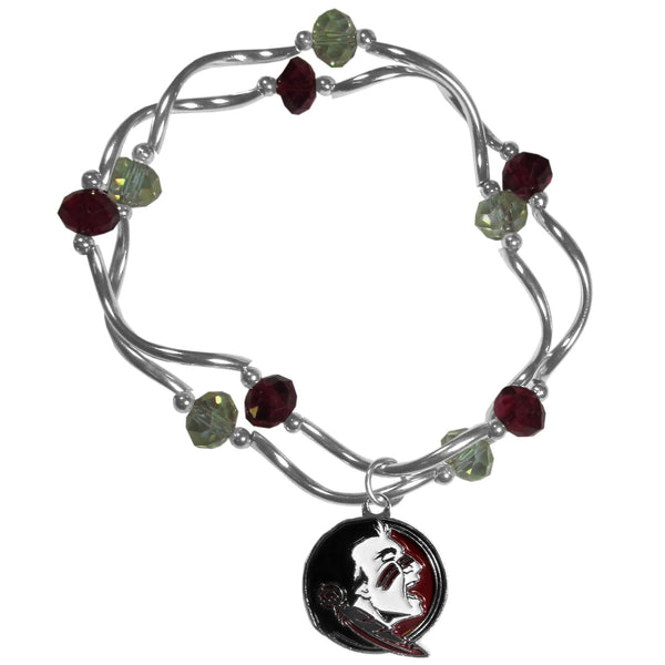 NCAA - Florida St. Seminoles Crystal Bead Bracelet-Jewelry & Accessories,College Jewelry,College Bracelets,Crystal Bead Bracelets-JadeMoghul Inc.