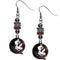 NCAA - Florida St. Seminoles Euro Bead Earrings-Jewelry & Accessories,Earrings,Euro Bead Earrings,College Euro Bead Earrings-JadeMoghul Inc.