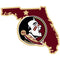 NCAA - Florida St. Seminoles Home State 11 Inch Magnet-Automotive Accessories,Magnets,Home State Magnets,College Home State Magnets-JadeMoghul Inc.