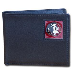 NCAA - Florida St. Seminoles Leather Bi-fold Wallet-Wallets & Checkbook Covers,Bi-fold Wallets,Window Box Packaging,College Bi-fold Wallets-JadeMoghul Inc.