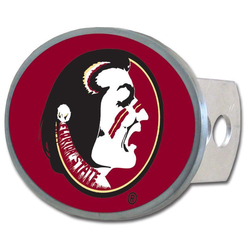 NCAA - Florida St. Seminoles Oval Metal Hitch Cover Class II and III-Automotive Accessories,Hitch Covers,Oval Metal Hitch Covers Class III,College Oval Metal Hitch Covers Class III-JadeMoghul Inc.