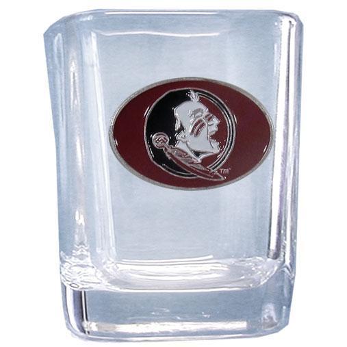 NCAA - Florida St. Seminoles Square Shot Glass-Beverage Ware,Shot Glasses,Square Shot Glasses,College Square Shot Glasses-JadeMoghul Inc.