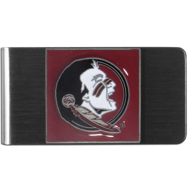 NCAA - Florida St. Seminoles Steel Money Clip-Wallets & Checkbook Covers,Money Clips,Steel Money Clips,College Steel Money Clips-JadeMoghul Inc.