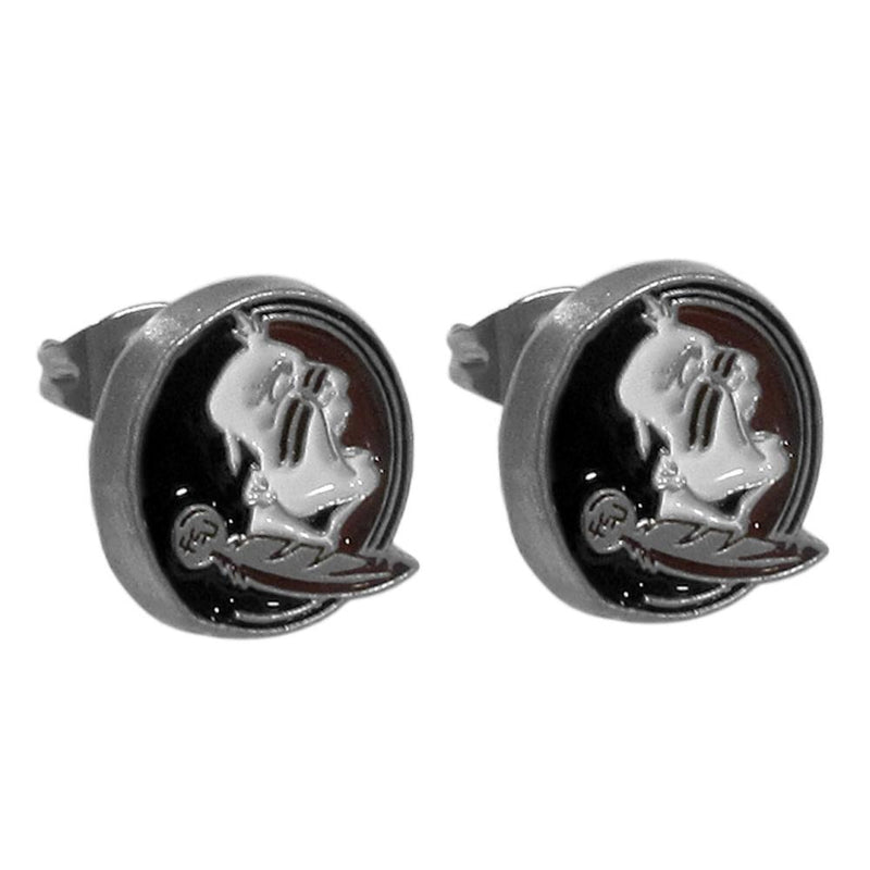 NCAA - Florida St. Seminoles Stud Earrings-Jewelry & Accessories,Earrings,Stud Earrings,College Stud Earrings-JadeMoghul Inc.