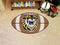 Round Rug in Living Room NCAA Fort Hays State Football Ball Rug 20.5"x32.5"