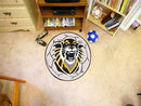 Small Round Rugs NCAA Fort Hays State Soccer Ball 27" diameter
