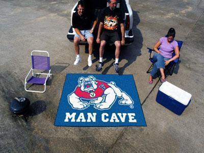 BBQ Store NCAA Fresno State Man Cave Tailgater Rug 5'x6'
