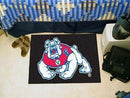 Outdoor Rugs NCAA Fresno State Starter Rug 19"x30" black