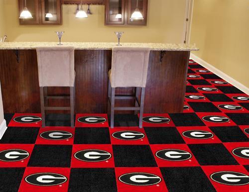 Cheap Carpet NCAA Georgia 18"x18" Carpet Tiles