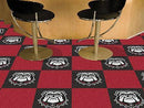 Carpet Flooring NCAA Georgia Black New Bulldog 18"x18" Carpet Tiles