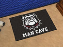 Outdoor Rug NCAA Georgia Black New Bulldog Man Cave Starter Rug 19"x30"