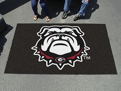 Rugs For Sale NCAA Georgia Black New Bulldog Ulti-Mat