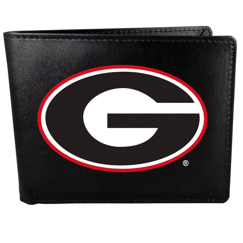 NCAA - Georgia Bulldogs Bi-fold Wallet Large Logo-Wallets & Checkbook Covers,College Wallets,Georgia Bulldogs Wallets-JadeMoghul Inc.