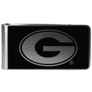 NCAA - Georgia Bulldogs Black and Steel Money Clip-Wallets & Checkbook Covers,College Wallets,Georgia Bulldogs Wallets-JadeMoghul Inc.