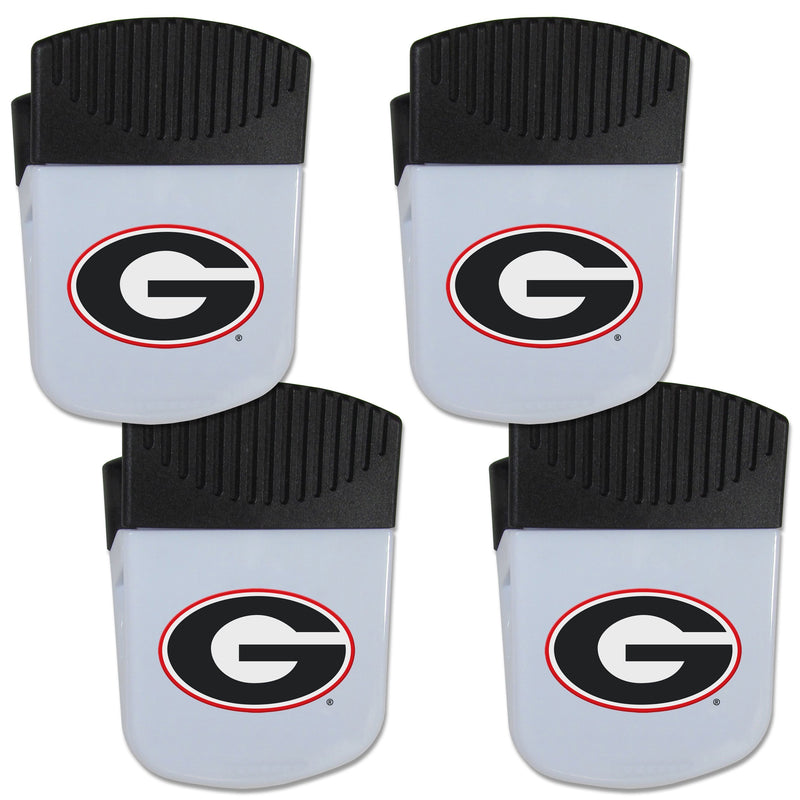 NCAA - Georgia Bulldogs Chip Clip Magnet with Bottle Opener, 4 pack-Other Cool Stuff,College Other Cool Stuff,Georgia Bulldogs Other Cool Stuff-JadeMoghul Inc.