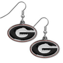 NCAA - Georgia Bulldogs Chrome Dangle Earrings-Jewelry & Accessories,Earrings,Dangle Earrings,Dangle Earrings,College Dangle Earrings-JadeMoghul Inc.