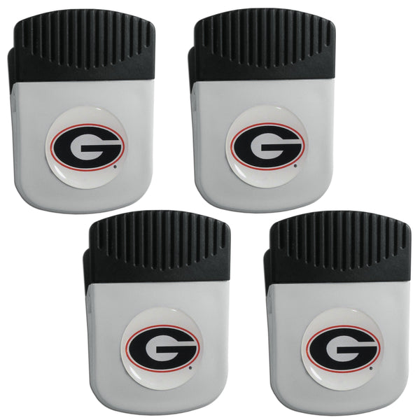 NCAA - Georgia Bulldogs Clip Magnet with Bottle Opener, 4 pack-Other Cool Stuff,College Other Cool Stuff,Georgia Bulldogs Other Cool Stuff-JadeMoghul Inc.