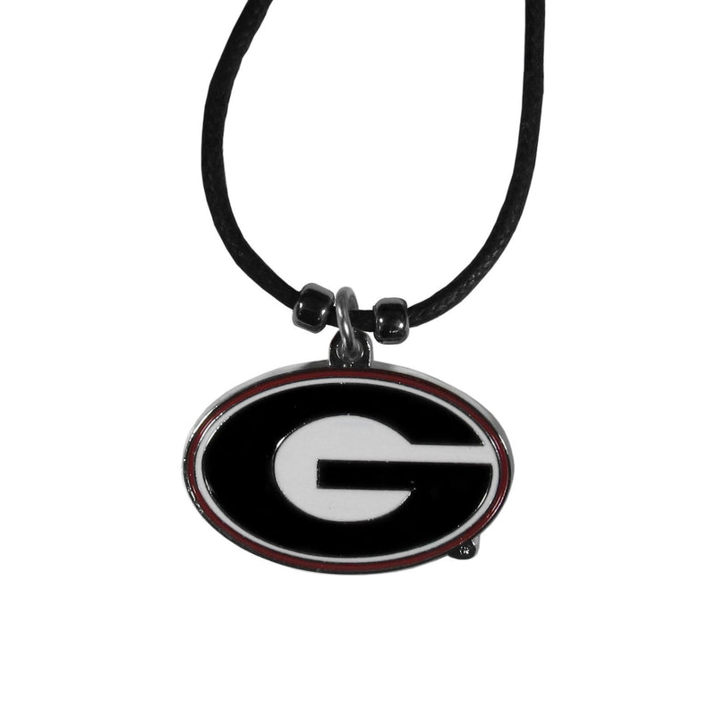 NCAA - Georgia Bulldogs Cord Necklace-Jewelry & Accessories,Necklaces,Cord Necklaces,College Cord Necklaces-JadeMoghul Inc.
