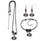 NCAA - Georgia Bulldogs Euro Bead Jewelry 3 piece Set-Jewelry & Accessories,College Jewelry,Georgia Bulldogs Jewelry-JadeMoghul Inc.