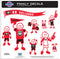 NCAA - Georgia Bulldogs Family Decal Set Large-Automotive Accessories,Decals,Family Character Decals,Large Family Decals,College Large Family Decals-JadeMoghul Inc.