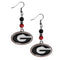 NCAA - Georgia Bulldogs Fan Bead Dangle Earrings-Jewelry & Accessories,Earrings,Fan Bead Earrings,College Fan Bead Earrings-JadeMoghul Inc.