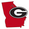 NCAA - Georgia Bulldogs Home State Decal-Automotive Accessories,Decals,Home State Decals,College Home State Decals-JadeMoghul Inc.