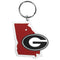 NCAA - Georgia Bulldogs Home State Flexi Key Chain-Key Chains,College Key Chains,College Home State Flexi Key Chains-JadeMoghul Inc.