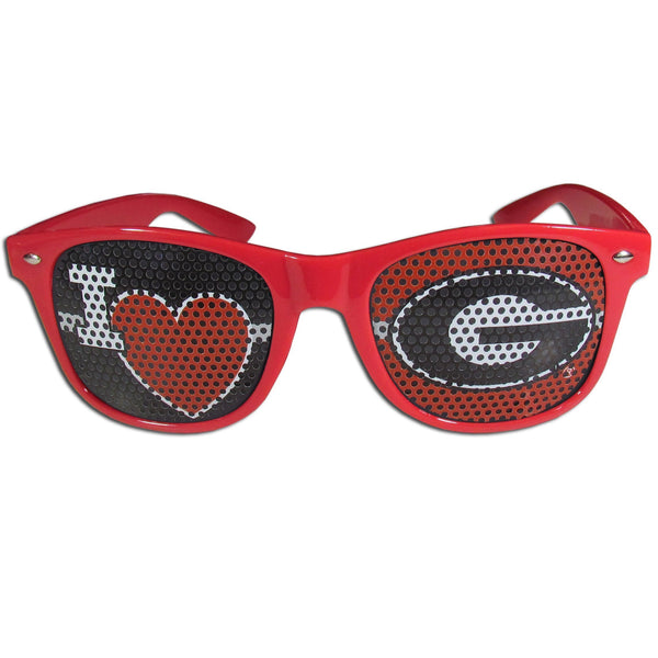 NCAA - Georgia Bulldogs I Heart Game Day Shades-Sunglasses, Eyewear & Accessories,Sunglasses,Game Day Shades,I Heart Game Day Shades,College I Heart Game Day Shades-JadeMoghul Inc.