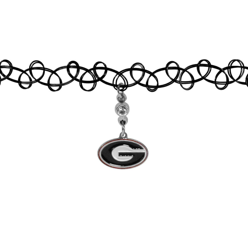 NCAA - Georgia Bulldogs Knotted Choker-Jewelry & Accessories,Necklaces,Chokers,College Chokers-JadeMoghul Inc.