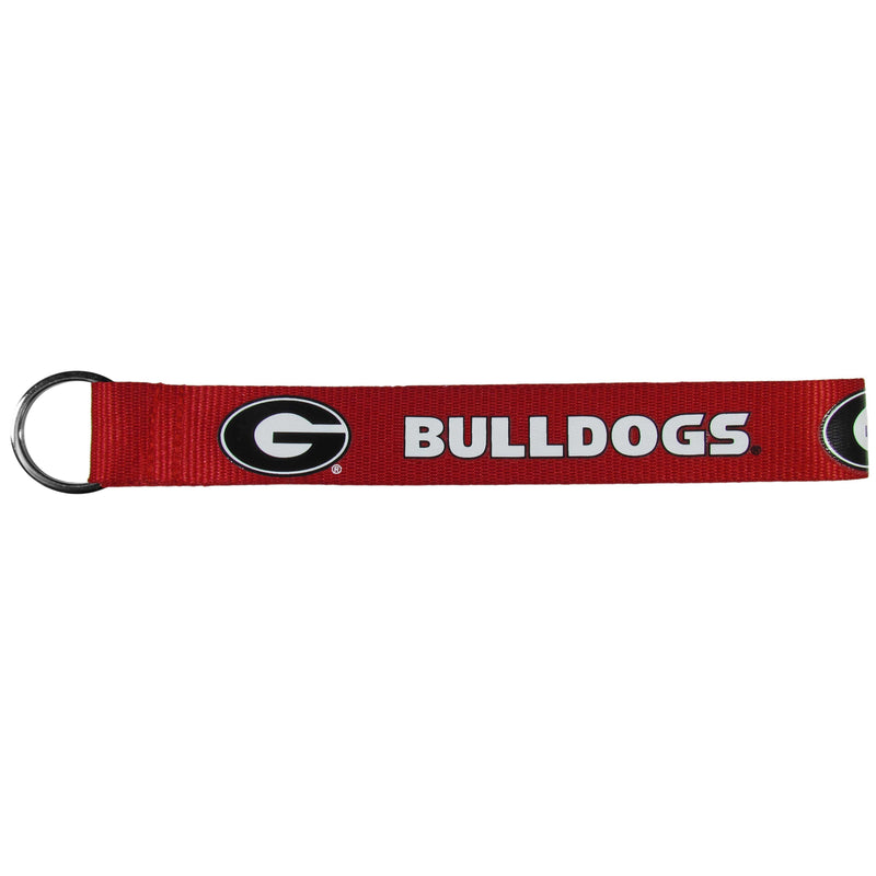 NCAA - Georgia Bulldogs Lanyard Key Chain-Key Chains,Lanyard Key Chains,College Lanyard Key Chains-JadeMoghul Inc.