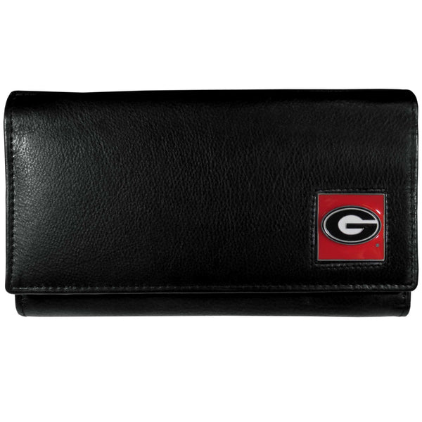 NCAA - Georgia Bulldogs Leather Women's Wallet-Wallets & Checkbook Covers,Women's Wallets,College Women's Wallets-JadeMoghul Inc.