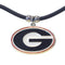 NCAA - Georgia Bulldogs Rubber Cord Necklace-Jewelry & Accessories,Necklaces,Cord Necklaces,College Cord Necklaces-JadeMoghul Inc.