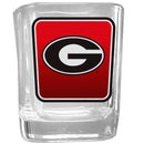 NCAA - Georgia Bulldogs Square Glass Shot Glass-Beverage Ware,Shot Glass,Graphic Shot Glass Set,College Graphic Shot Glass Set-JadeMoghul Inc.