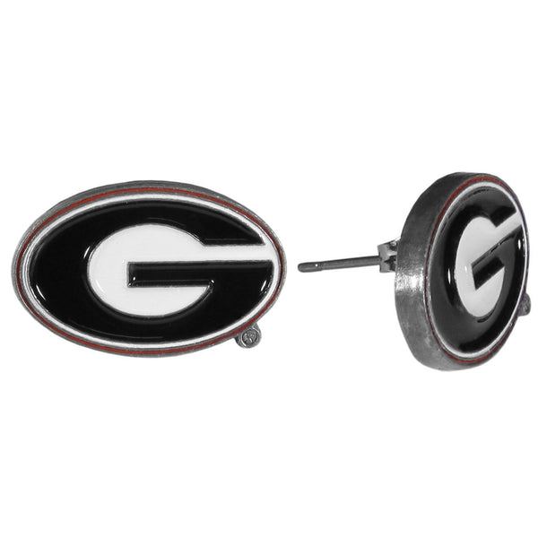 NCAA - Georgia Bulldogs Stud Earrings-Jewelry & Accessories,Earrings,Stud Earrings,College Stud Earrings-JadeMoghul Inc.