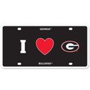 NCAA - Georgia Bulldogs Styrene License Plate-Automotive Accessories,License Plates,Styrene License Plates,College Styrene License Plates-JadeMoghul Inc.