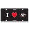 NCAA - Georgia Bulldogs Styrene License Plate-Automotive Accessories,License Plates,Styrene License Plates,College Styrene License Plates-JadeMoghul Inc.