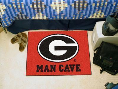 Outdoor Rug NCAA Georgia Man Cave Starter Rug 19"x30"