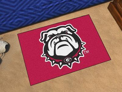 Outdoor Mat NCAA Georgia Red Bulldog Starter Rug 19"x30"