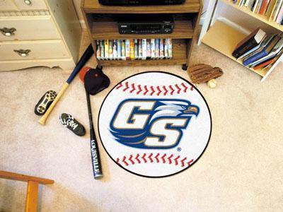 Round Rugs NCAA Georgia Southern Baseball Mat 27" diameter