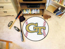 Round Rugs NCAA Georgia Tech Baseball Mat 27" diameter