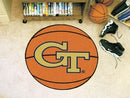 Round Rugs NCAA Georgia Tech Basketball Mat 27" diameter