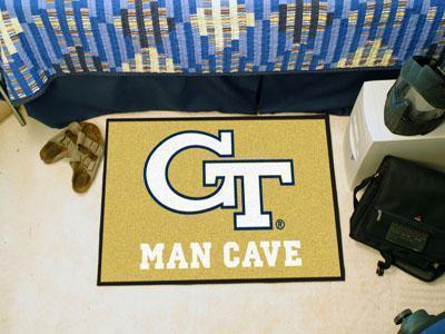 Outdoor Rug NCAA Georgia Tech Man Cave Starter Rug 19"x30"