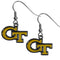 NCAA - Georgia Tech Yellow Jackets Chrome Dangle Earrings-Jewelry & Accessories,Earrings,Dangle Earrings,Dangle Earrings,College Dangle Earrings-JadeMoghul Inc.