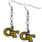 NCAA - Georgia Tech Yellow Jackets Crystal Dangle Earrings-Jewelry & Accessories,Earrings,Crystal Dangle Earrings,College Crystal Earrings-JadeMoghul Inc.